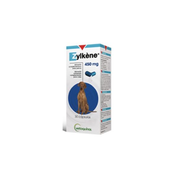 ZYLKENE 450mg - Bte/30 Gélules - Chiens de 15 à 60 kg - Nervosité, Stress