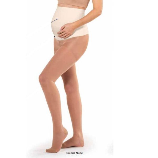 SIGVARIS TRANSPARENT Collant Maternité NUDE - Collant de Contention Femme - Classe 2