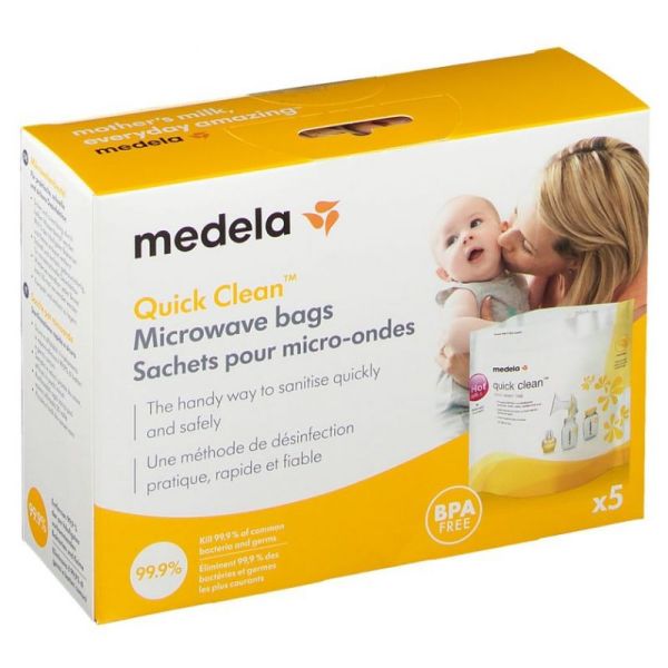 Medela Quick Clean 5 Sachets pour Micro-Ondes