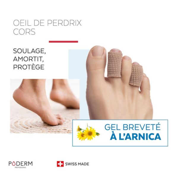 PODERM PROFESSIONAL 2 Digitubes en Gel d' Arnica Breveté - Oeil de Perdrix et Cors