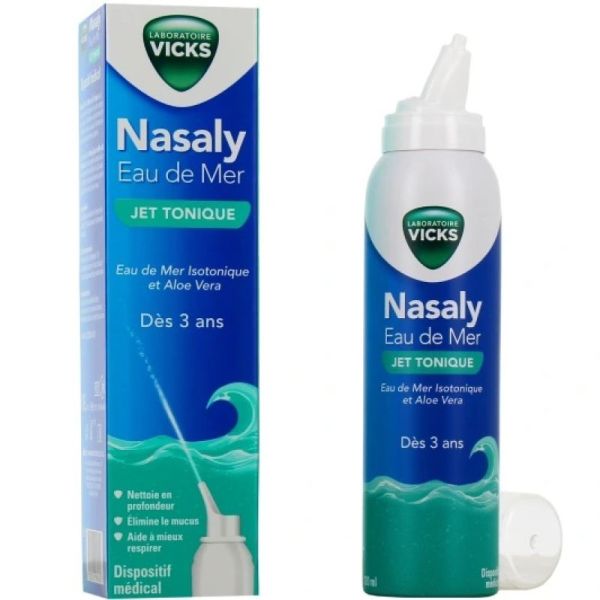 VICKS NASALY Eau de Mer Jet tonique dès 3 ans 120ML