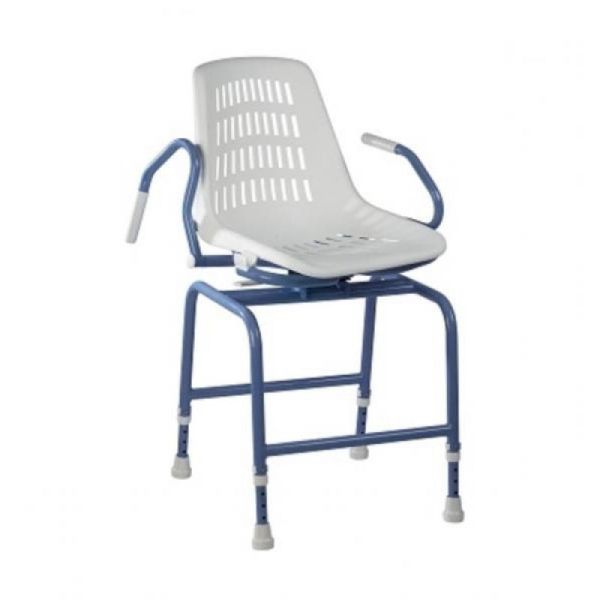 Chaise de Douche Pivotante SPIDRA 1000 avec Accoudoirs Escamotables et Réglable en Hauteur - A020056