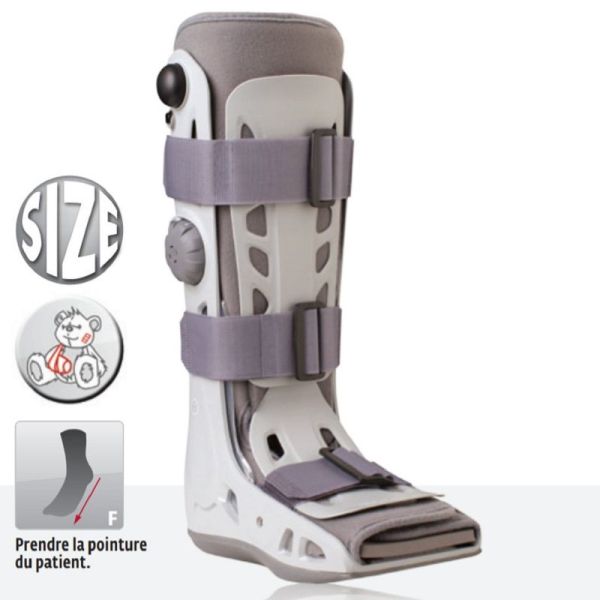 DONJOY Aircast AirSelect Standard - Botte d' Immobilisation Bilatérale à Coque Rigide Pneumatique