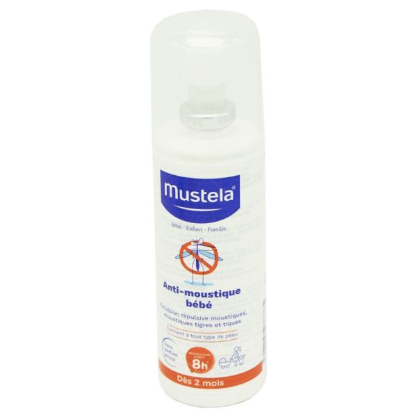 MUSTELA Anti-Moustiques Bébé Spray 100ml - Toutes Peaux Dès 2 Mois - Zones  Tempérées