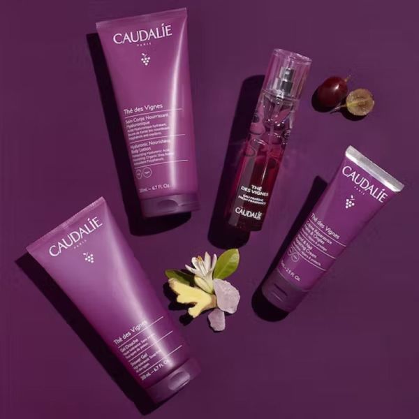 CAUDALIE Thé des Vignes Crème Réparatrice Mains et Ongles 75ml - Nourrit, Répare, Protège