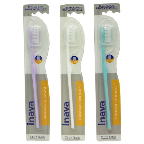 INAVA CHIRURGICALE 15/100 - Brosse à dents extra souple - Bte/1