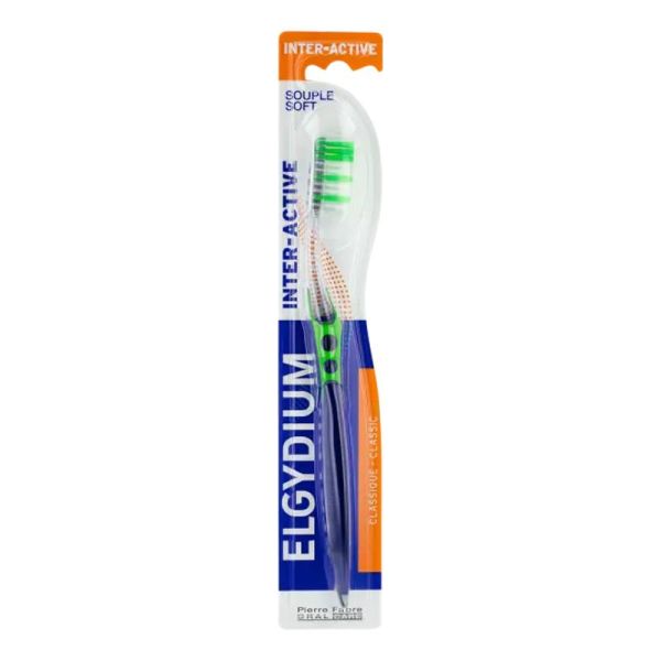 ELGYDIUM INTER ACTIVE Brosse à Dents Souple - 1 Unité