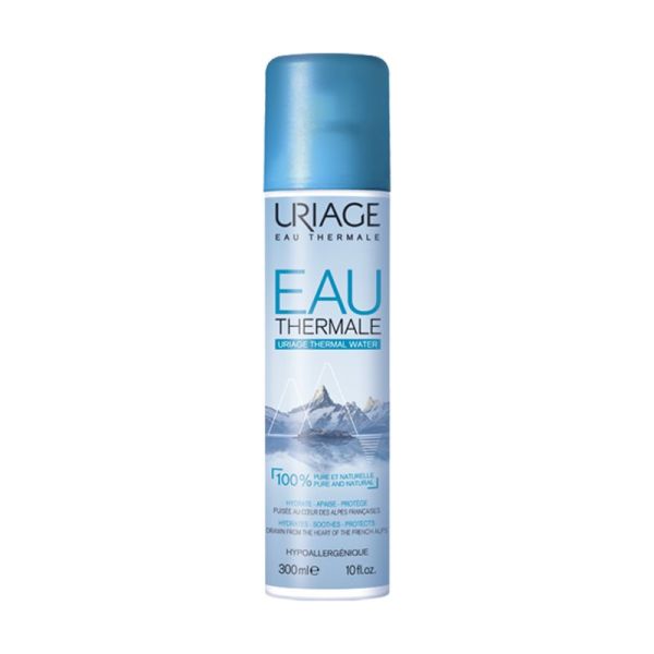 URIAGE EAU THERMALE 300ml - 100% Naturelle - Visage et Corps - Hypoallergénique - Spray/300ml