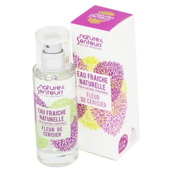 Nature et Senteurs Eau Fraîche Naturelle Fleur de Cerisier - 95% Garanti Naturel - Vaporisateur/30ml