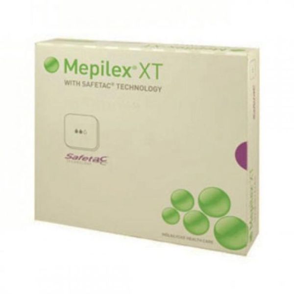 MEPILEX XT 10 x 21 cm - Bte/16 - Pansement Hydrocellulaire avec Canaux de Drainage