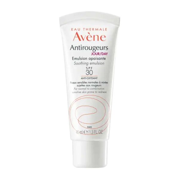 AVENE ANTIROUGEURS JOUR Emulsion Apaisante  SPF30 40ml - Peau Couperosique