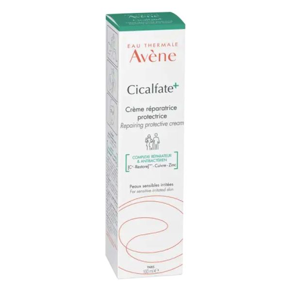 AVENE CICALFATE+ Crème Réparatrice Protectrice 100ml Visage, Corps - Peaux Sensibles Irritées