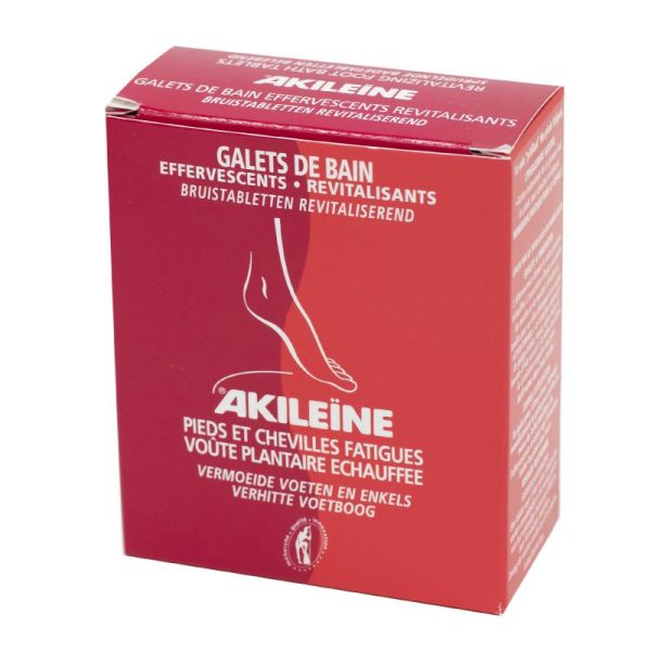 AKILEINE Galet de Bain Revitalisant 6x 20g - Pour Pieds et Chevilles Fatiguées