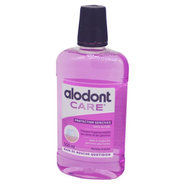 ALODONT CARE PROTECTION GENCIVES - Bain de Bouche sans Alcool - Prévient l' Hypersensibilité - 500ml