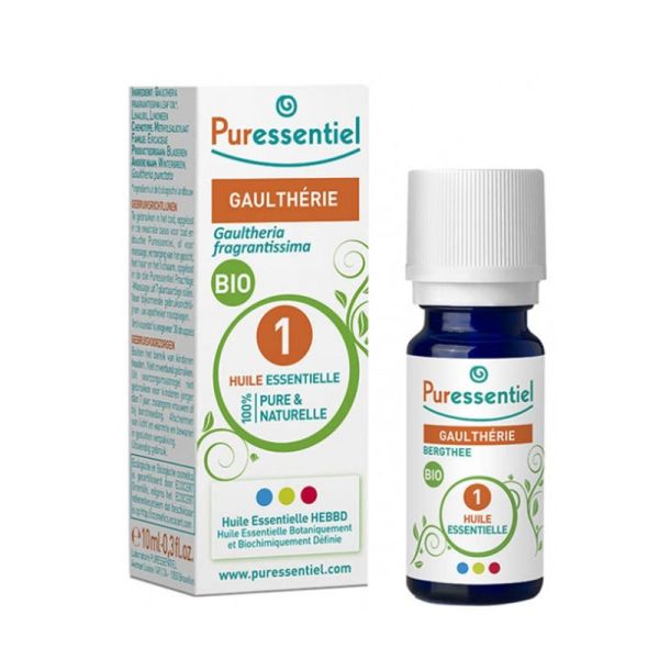 PURESSENTIEL BIO Gaulthérie 10ml - Huile Essentielle Gaultheria fragrantissima