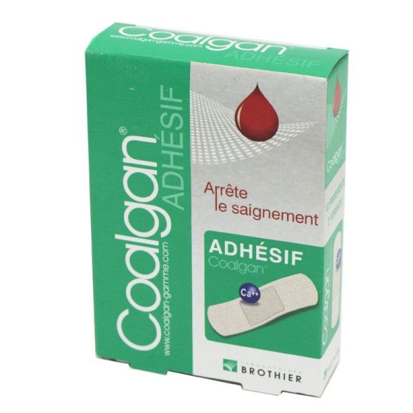 COALGAN ADHESIF - Pansement à l' Alginate de Calcium pour Arrêter le Saignement - B/12