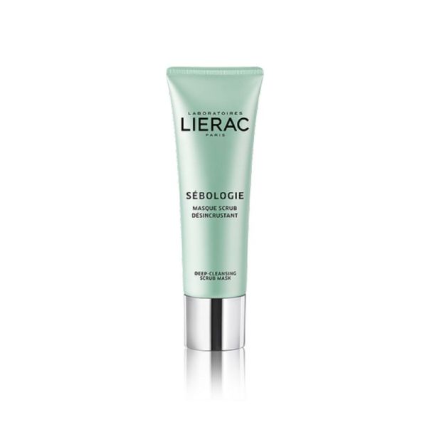 LIERAC SEBOLOGIE Masque Scrub Désincrustant 50ml - Peau à Imperfections Mixte à Grasse