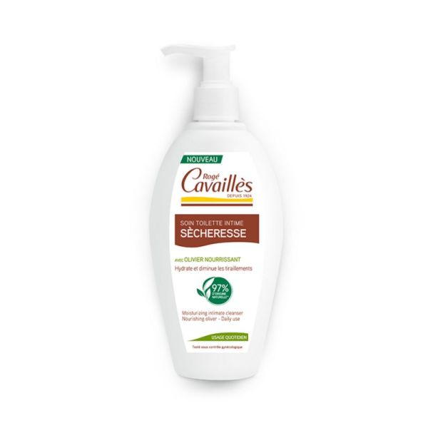 ROGE CAVAILLES SECHERESSE Soin Toilette Intime 250ml - Avec Olivier Nourrissant