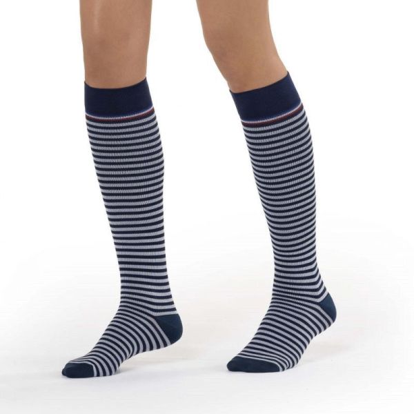 Chaussettes femme Marinière Bleu - Made in France - Cocorico