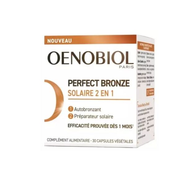 Oenobiol Perfect Bronze Solaire 2 en 1 30 capsules