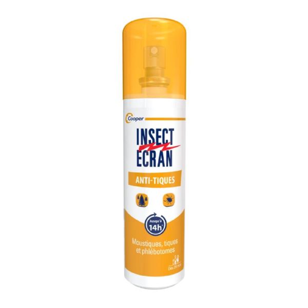 INSECT ECRAN Anti-Tiques 100ml - Répulsif Peau Dès 24 Mois -  Zones Tempérées