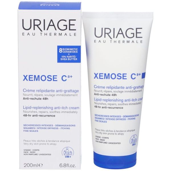 URIAGE Xémose Crème Relipidante Anti Irritations 200ml - Peaux très Sèches à Tendance Atopique