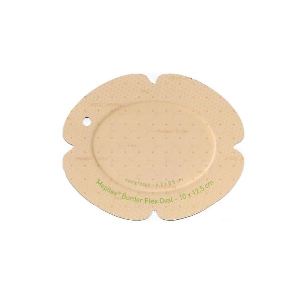 MEPILEX BORDER Flex Oval 10.8 x 14 cm - Pansement Hydrocellulaire Morpho Adaptable - Bte/16