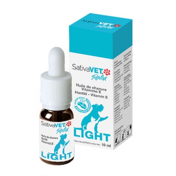 SATIVAVET RELAX Light 10ml - Bien-être, Equilibre Comportemental - Chat, Chien