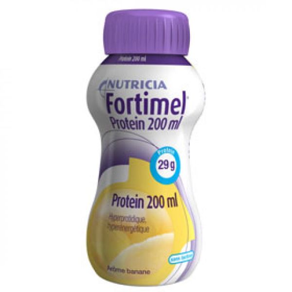 FORTIMEL PROTEIN Banane 200ml HP/HE - Complément Nutritionnel Hyper Protidique et Hyper Energétique