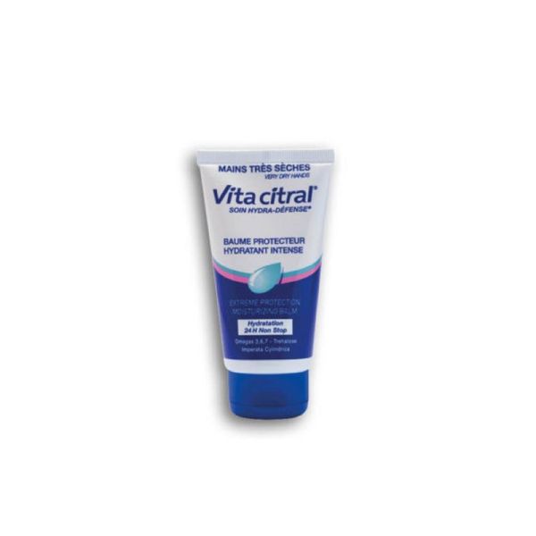 VITA CITRAL Soin Hydra Défense 75ml - Baume Protecteur Hydratant Intense - Mains très Sèches