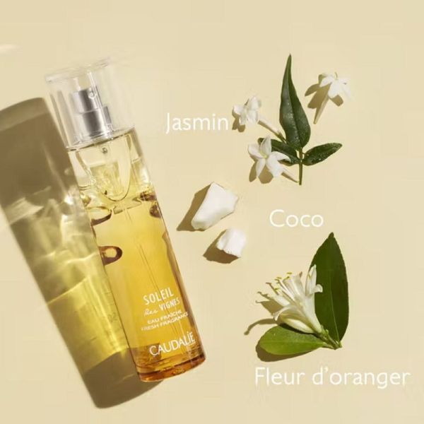 CAUDALIE SOLEIL DES VIGNES Eau Fraîche 50ml - Tous Types de Peaux