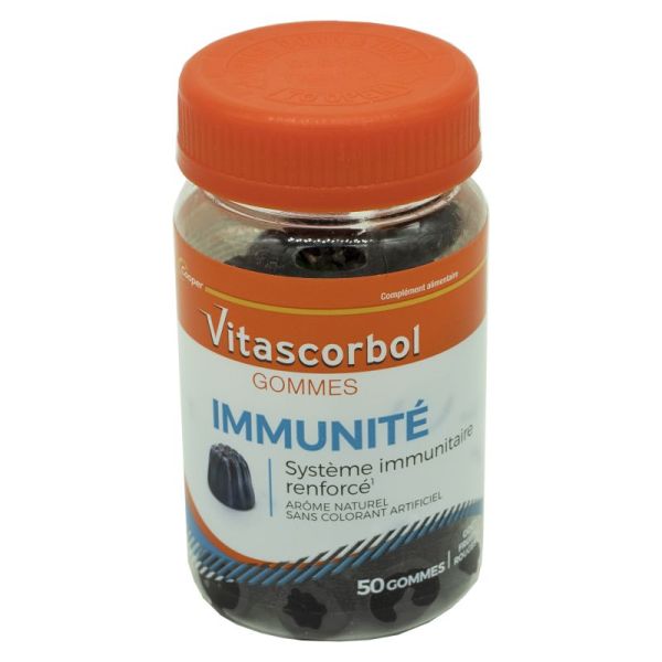 VITASCORBOL Gommes Immunité Bte/50 - Système Immunitaire Renforcé