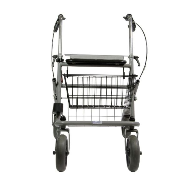 Rollator 4 Roues CRISTALLO - Pliant, Réglable en Hauteur, Siège, Panier, Plateau - O4562 - 1 Unité