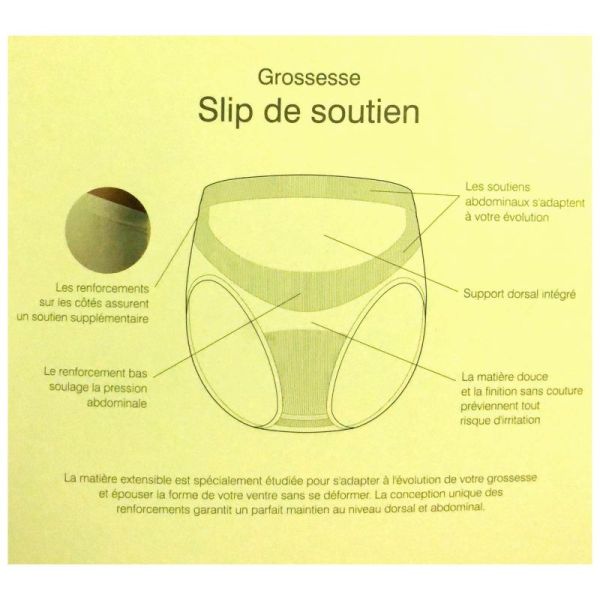 Marque : MedelaMedela Slip de Grossesse Blanc Taille XL 