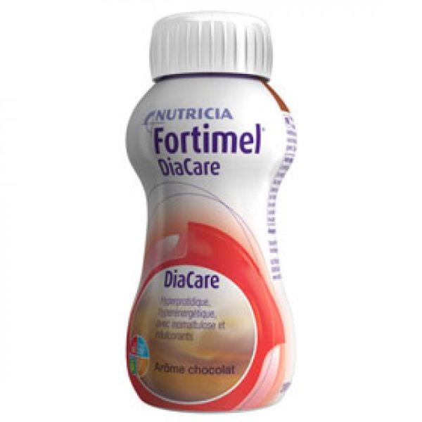 FORTIMEL DIACARE Chocolat 200ml HP/HE - Aliment Diététique pour Besoins Nutritionnels en Cas de Dénu