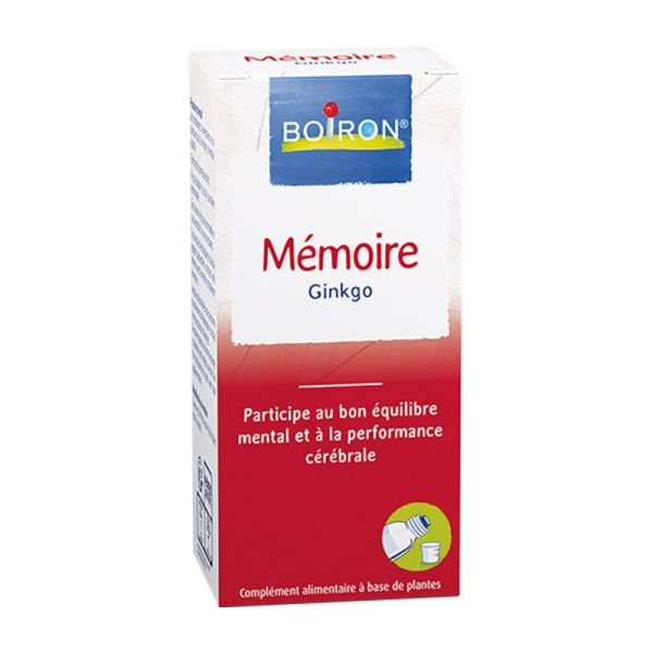 BOIRON MEMOIRE 60ml - Ginkgo - Equilibre Mental, Performance Cérébrale