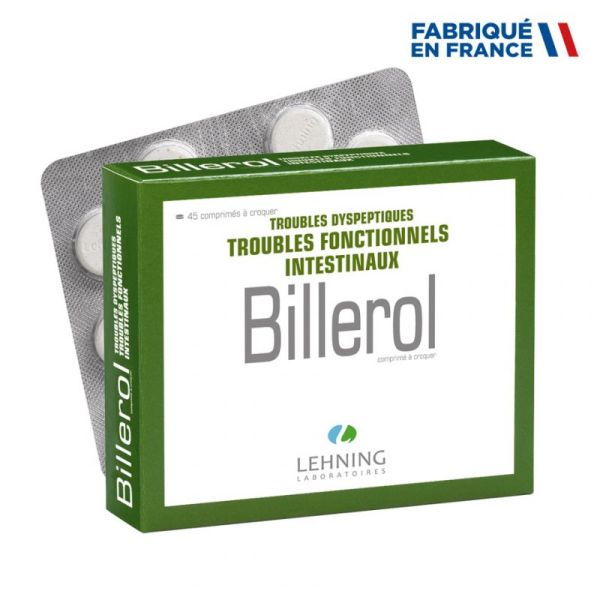 Lehning Billerol Troubles Fonctionnels Intestinaux - 45 comprimés à croquer