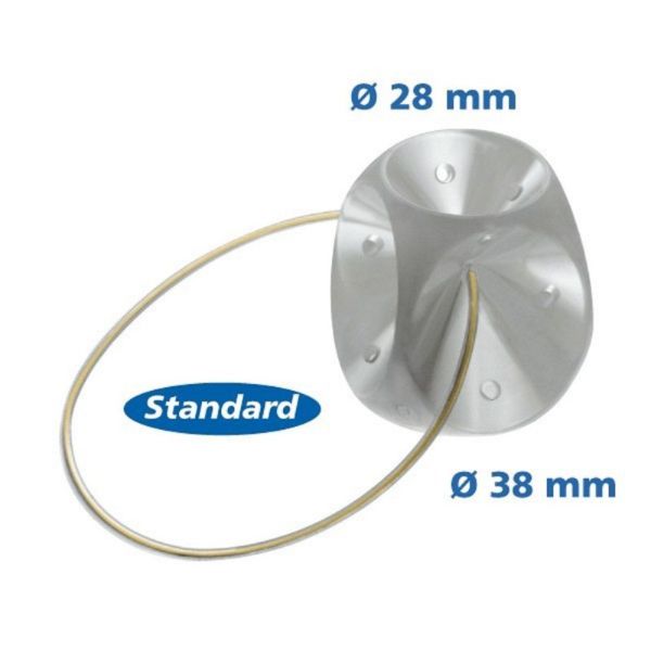 PESSAIRE Gyn et Cube Standard 28 x 38mm en Silicone, Orifices de Drainage - Prolapsus Utérin - Bte/1