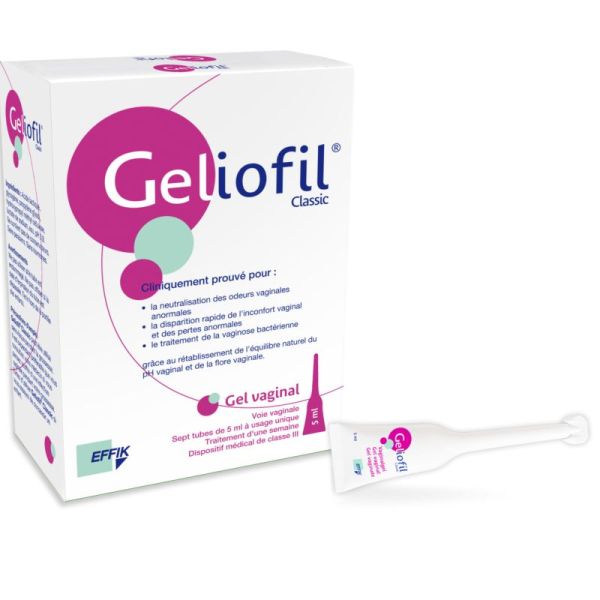 GELIOFIL CLASSIC GEL VAGINAL - 7 doses 5 ml à usage unique