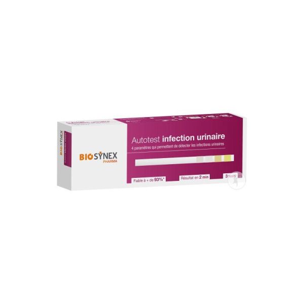 EXACTO 3 Tests Infection Urinaire - Autotest 4 Paramètres : Leucocytes, Nitrites, Sang, Protéines