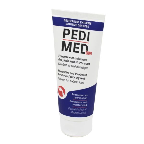 PEDIMED Sécheresse Extrême 100ml - Crème pour Pieds Secs et très Secs, Pied Diabétique