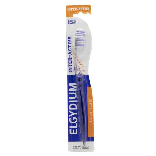 ELGYDIUM INTER ACTIVE Brosse à Dents Dure - 1 Unité