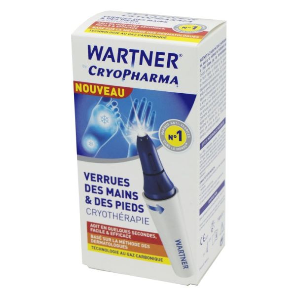 WARTNER by CRYOPHARMA Stylo 14ml - Elimination des Verrues des Mains et Des Pieds