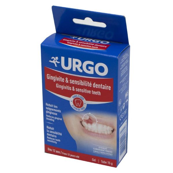 URGO Gingivite et Sensibilité Dentaire Gel 15g - Dès 12 Ans