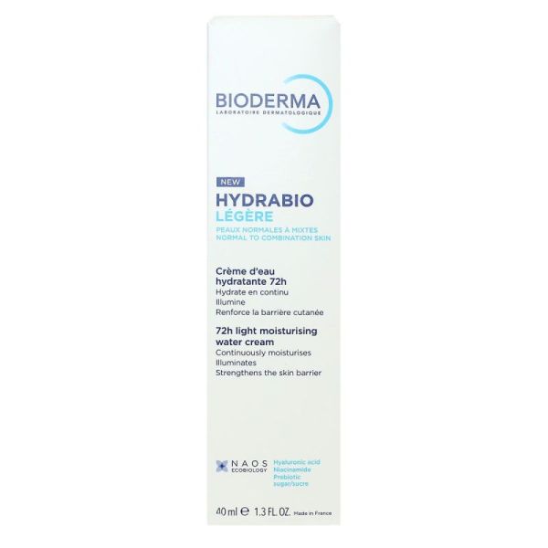 BIODERMA Hydrabio Crème d'eau hydratante légère 72h 40ml