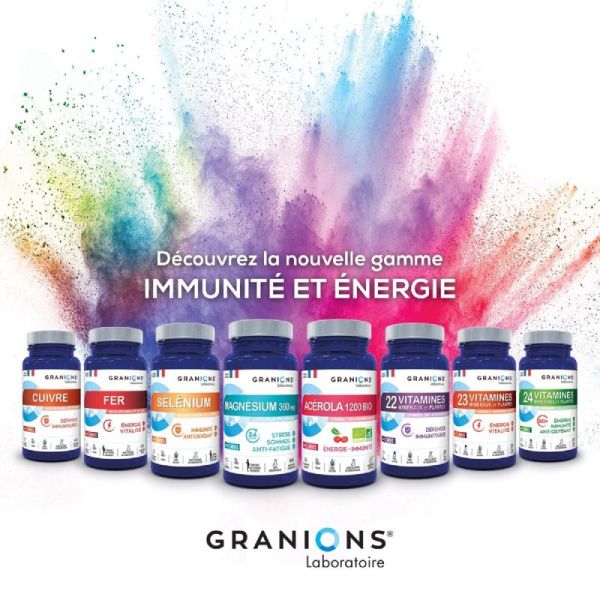 GRANIONS PILULIERS Sénior Antioxydant 90 Comprimés - 24 Vitamines, Minéraux et Plantes