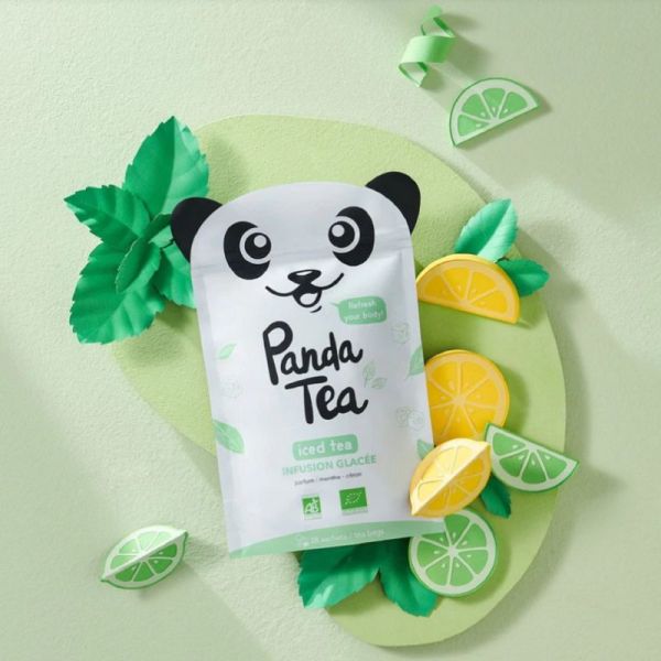 PANDA TEA ICED TEA DETOX Menthe Citron 28 Sachets - 3760293230412