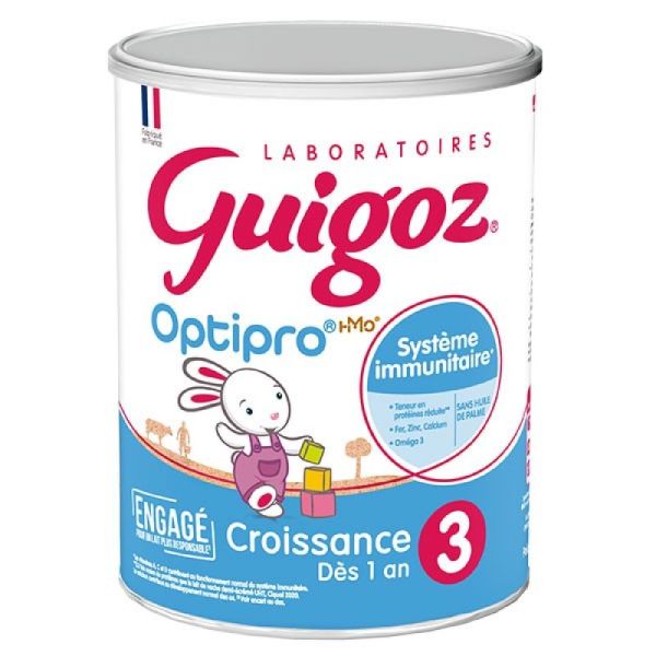 GUIGOZ CROISSANCE 3 Nouvelle Formule Bte/780g - Lait en Poudre pour Nourrissons de 1 à 3 Ans