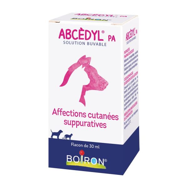 ABCEDYL Solution Buvable pour Chiens et Chats en Cas d' Affections cutanées Suppuratives - Fl/30 ml
