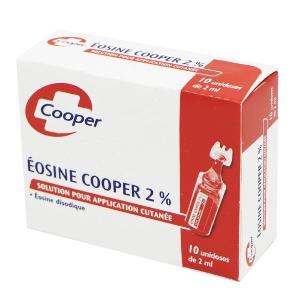 Eosine Cooper 2%, solution cutanée - 10 unidoses 2ml